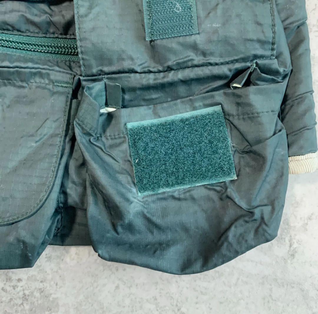 90s Patagonia ショーティー フィッシングベスト グリーン ベージュ