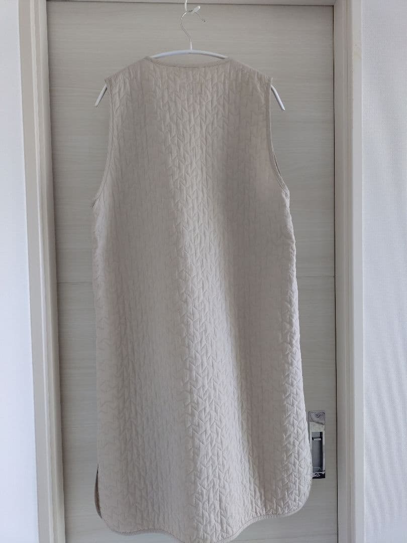 Le glazik キルティングロングベスト 極美品 ル グラジック アイボリー