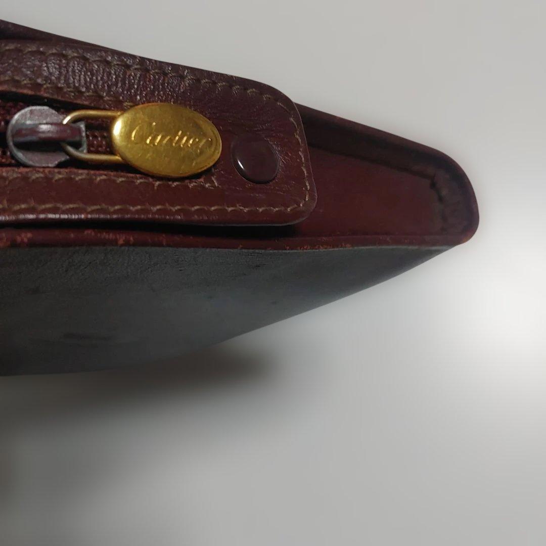 J*J様 Cartier ダークブラウン レザーポーチ