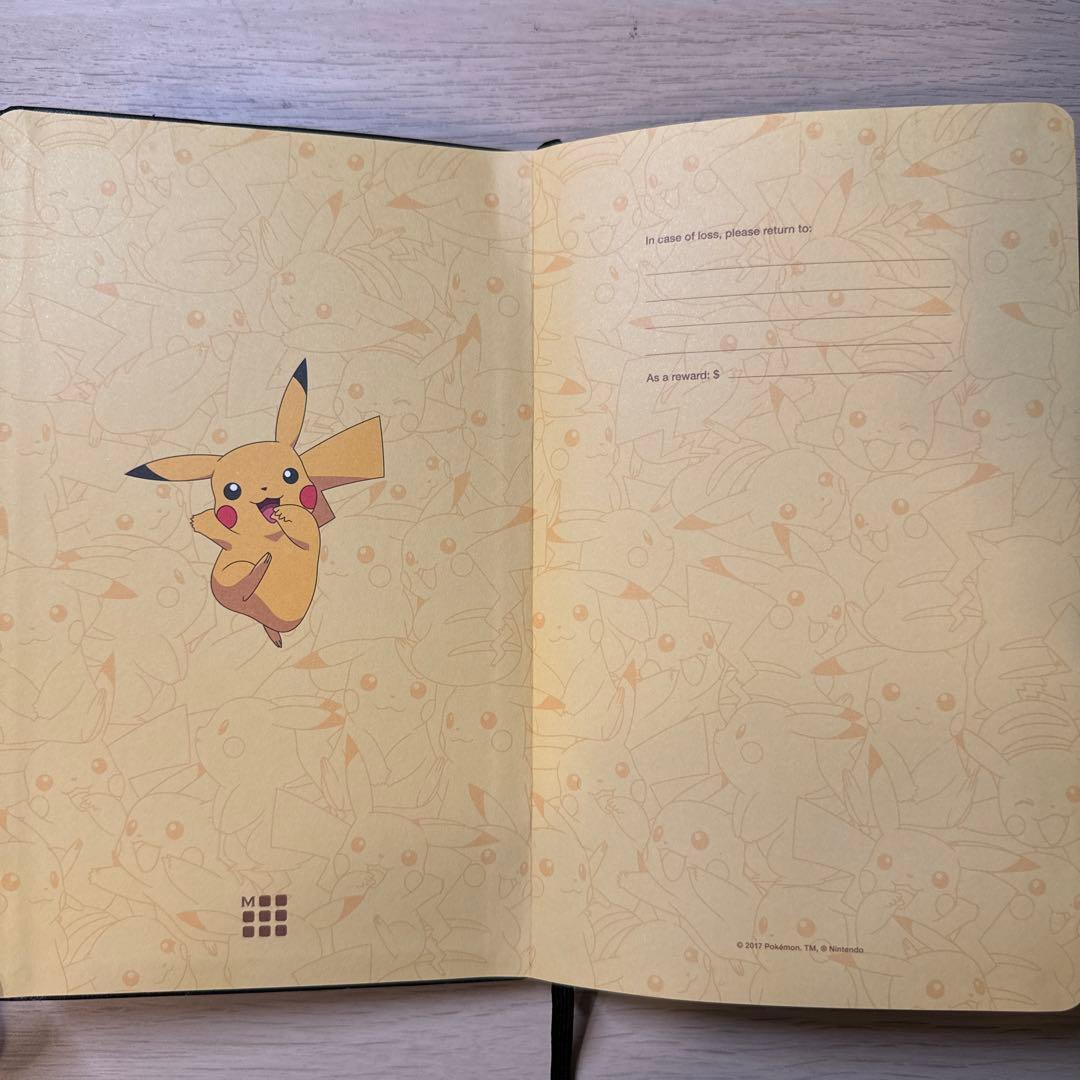 新品未使用　限定版　モレスキンノートMOLESKINE ポケモン　ピカチュウ
