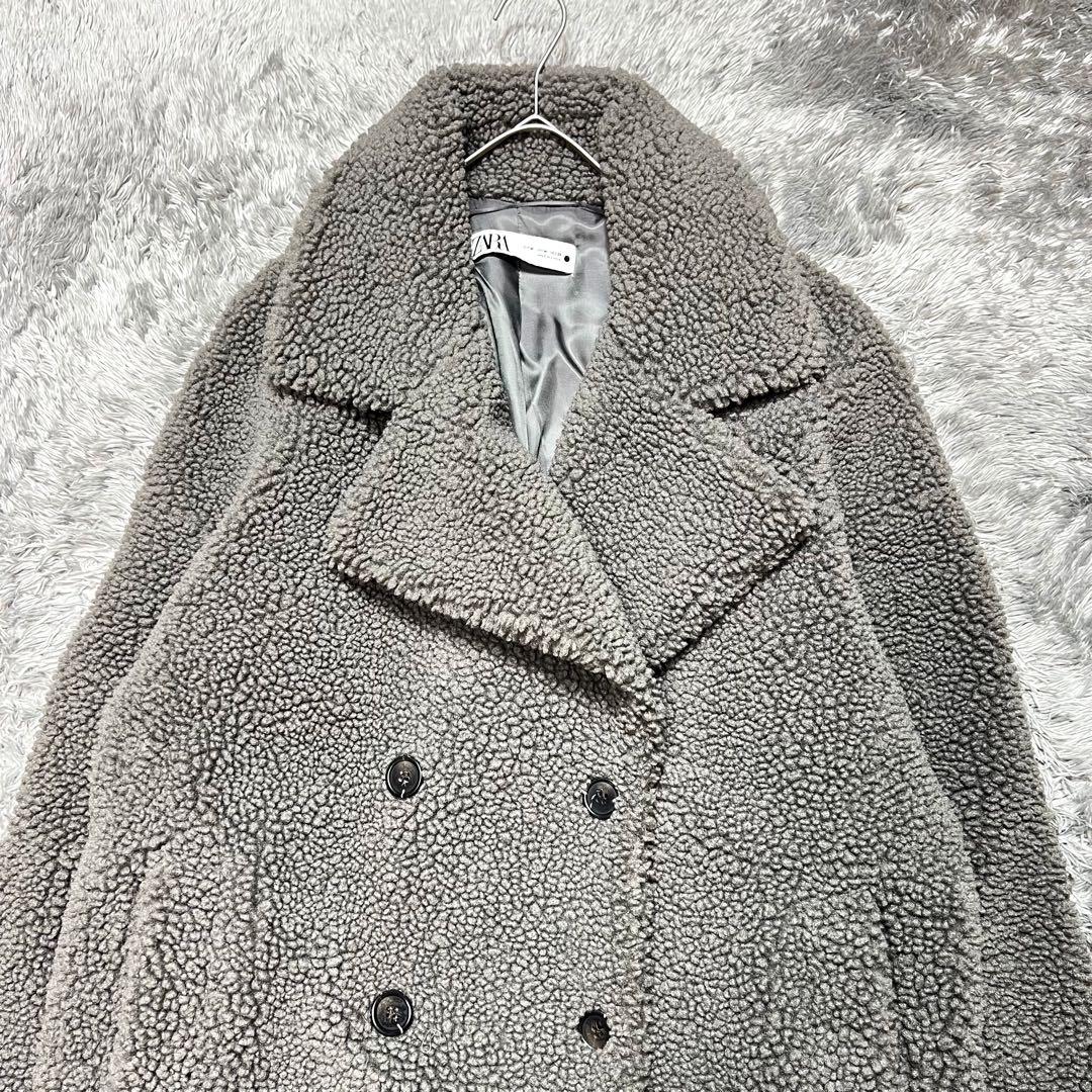 ZARA テディベアコート エクストラロング Mサイズ 人気完売品　美品
