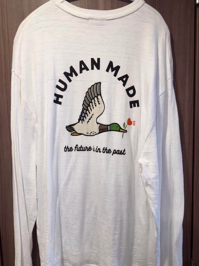 HUMAN MADE ダック プリント L/S Tシャツ XXL 白 美品