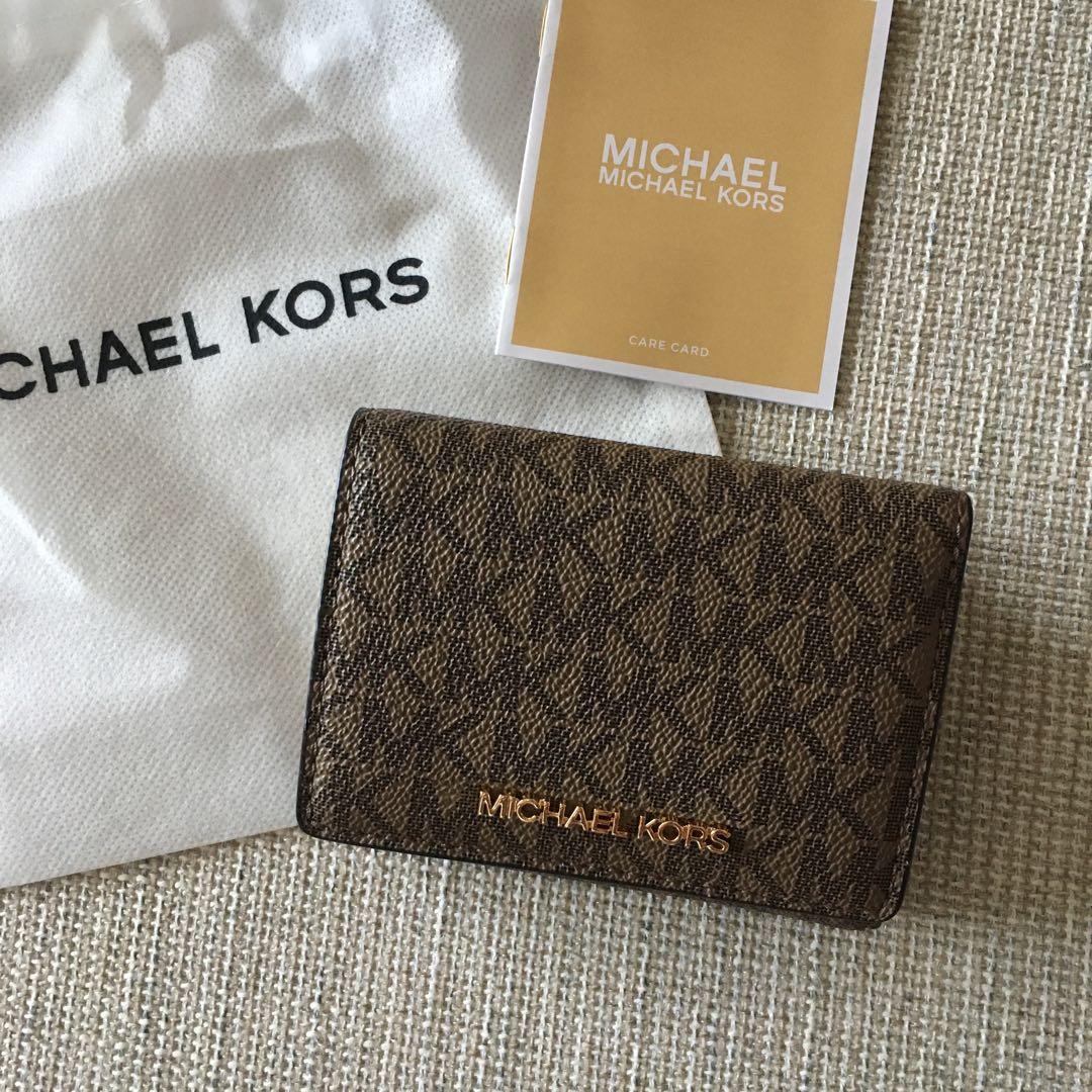 新品　マイケルコース MICHEAL KORS　三つ折り　財布　ブラウン
