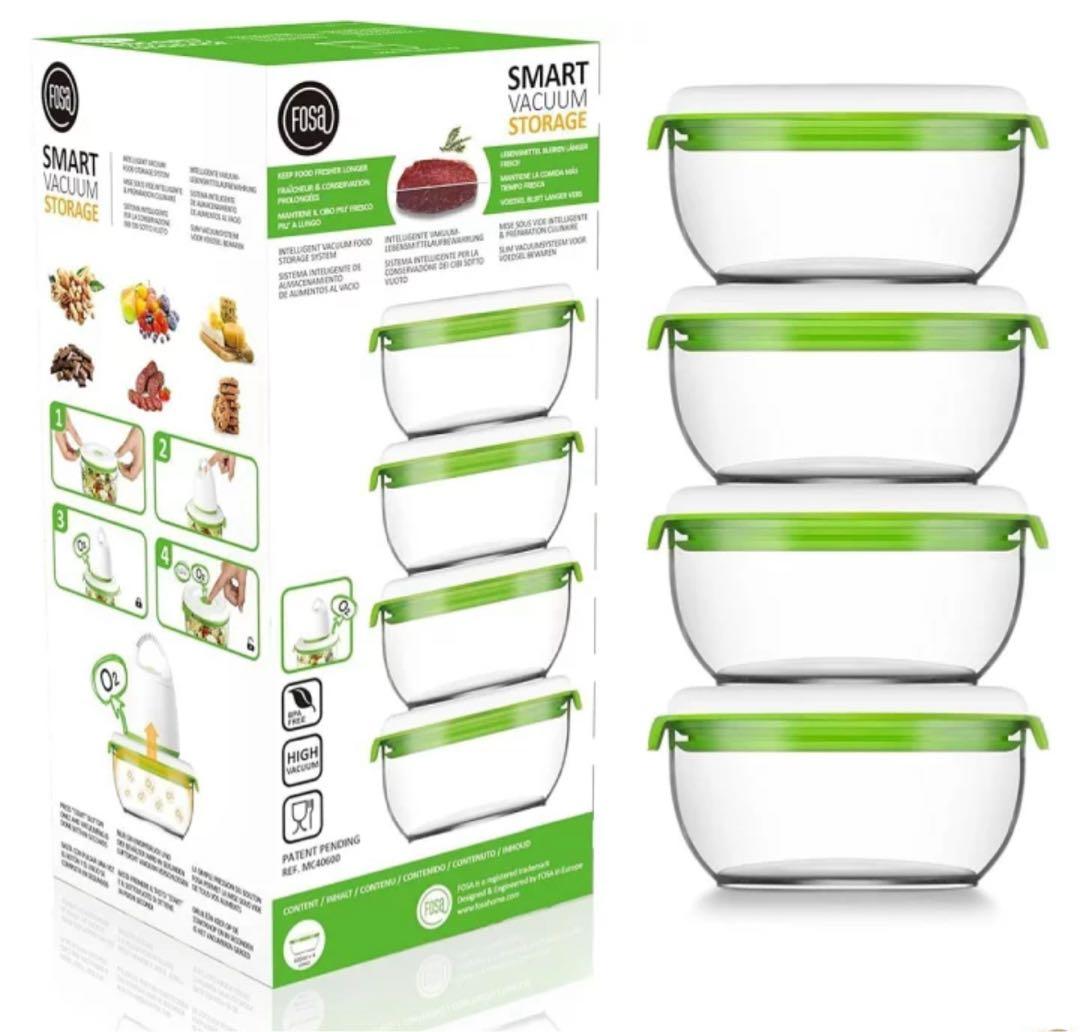 【未開封】真空保存容器 850ml 4個セット