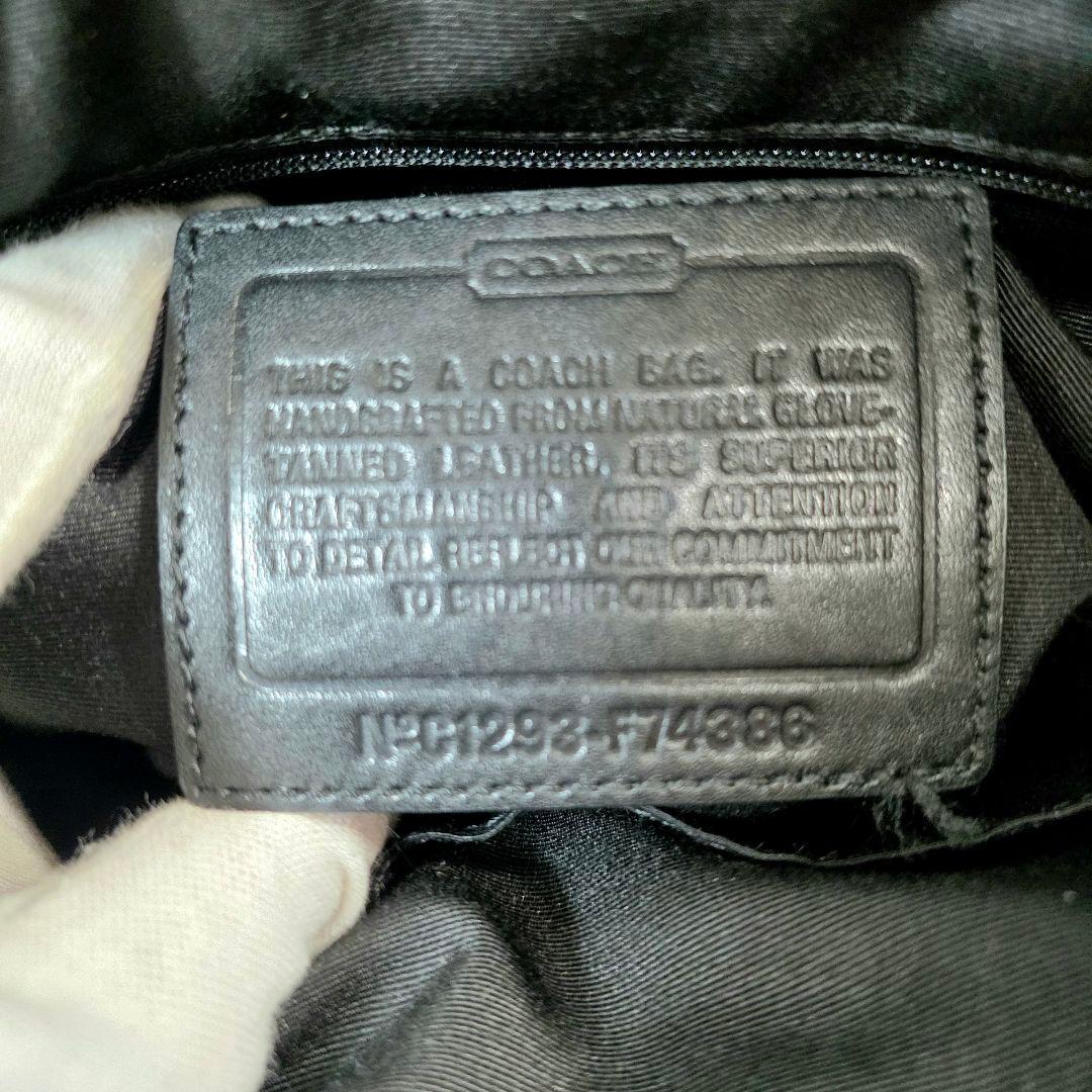 美品 コーチ メッセンジャー ショルダー レザー F74386