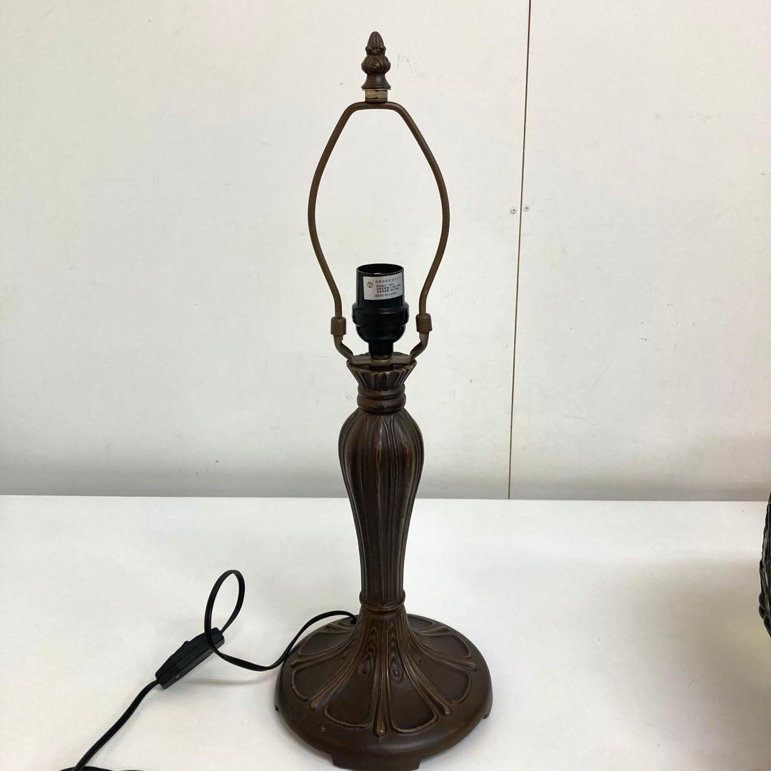 f307-19 ステンドグラスランプ　ぶどう　アンティーク　インテリア