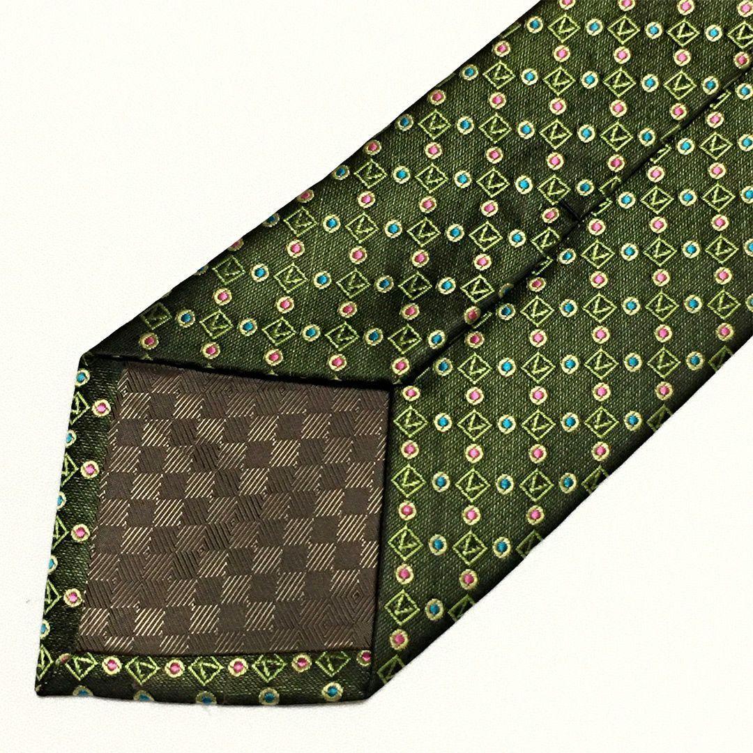 未使用級 ルイヴィトン Louis Vuitton ネクタイ シルク ドット