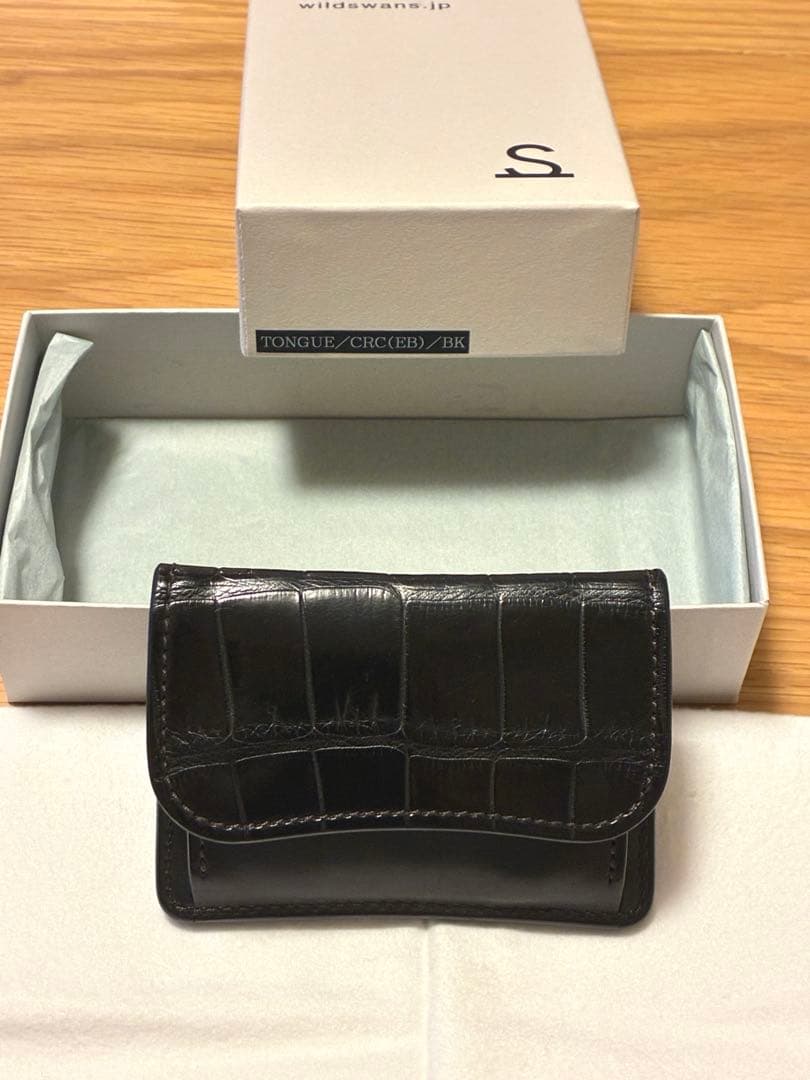 ジロー様　極美品 WILDSWANS tongue タング 黒 クロコ×インブラ