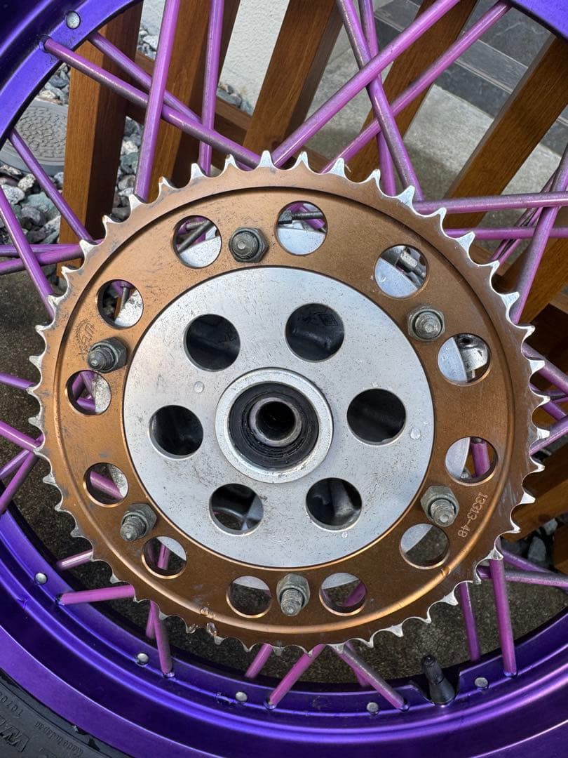 セロー250S(BA-DG11J) 純正タイヤホイール　前後セット