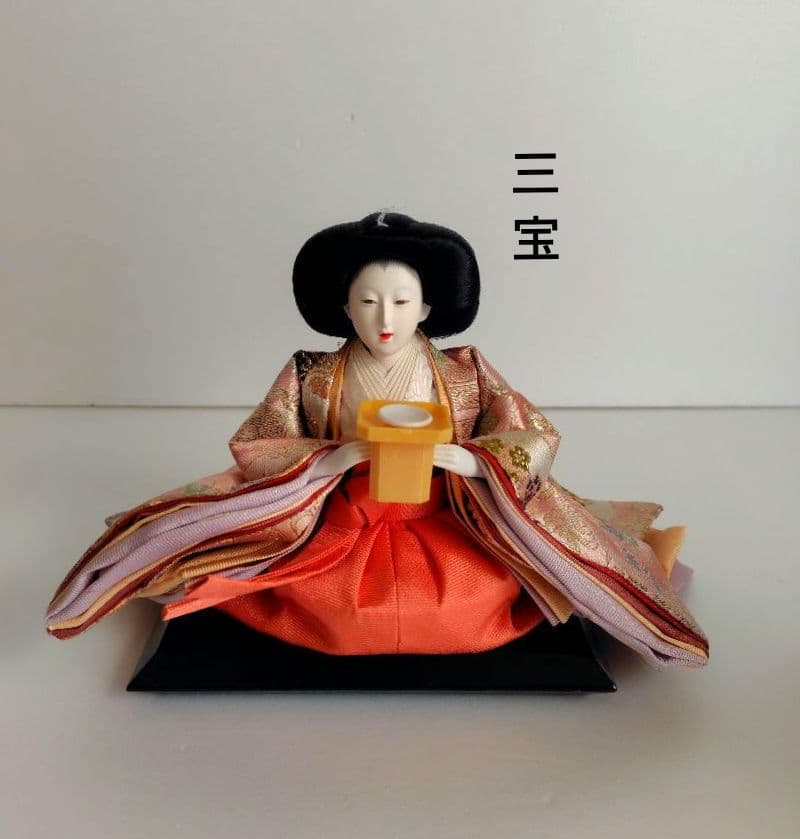 雛人形『三人官女』日本人形　美品　高さ約26cm