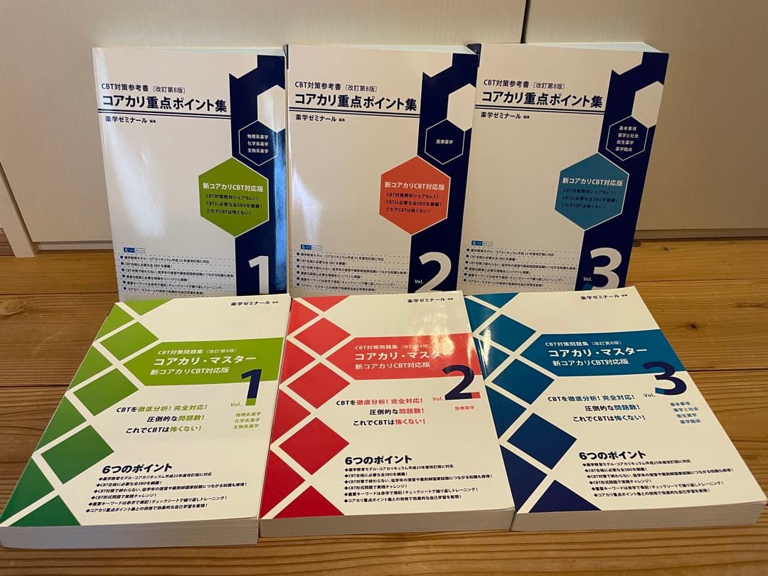 [改訂第8版] コアカリ重点ポイント集・マスター　vol.1〜3セット