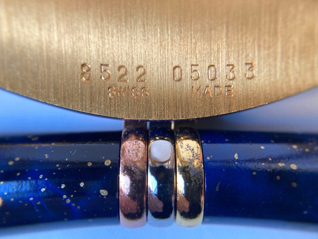 カルティエ　希少　トリニティ スリーカラー　ブルーカボション　フォトフレーム