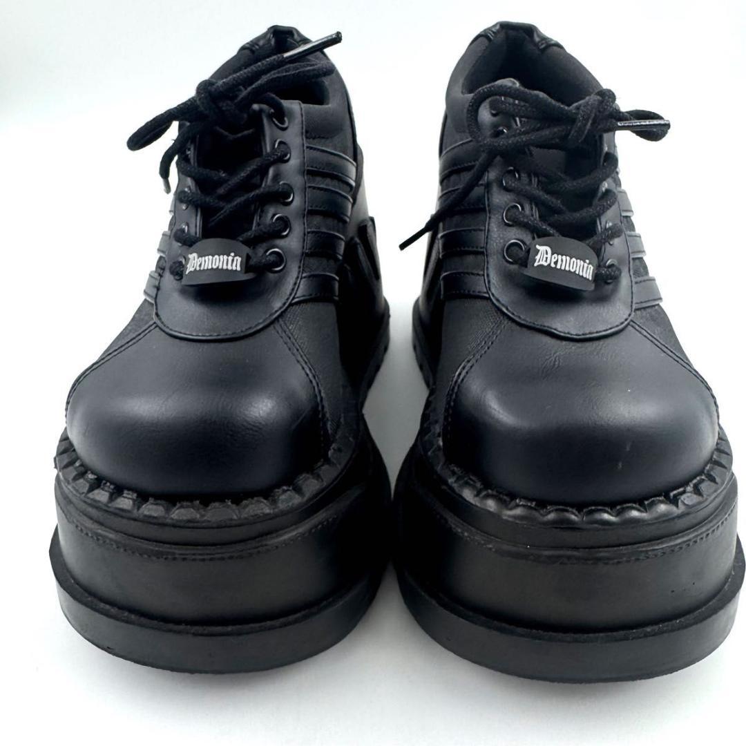 Demonia　デモニア　超厚底　スニーカー　ブラック　ゴスロリ　パンク系　23