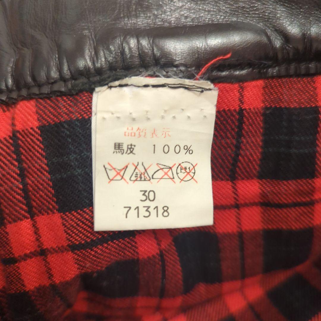 JOHNBULL HIDE-STUFF 馬革パンツ 黒 30 ロック系 バイク系