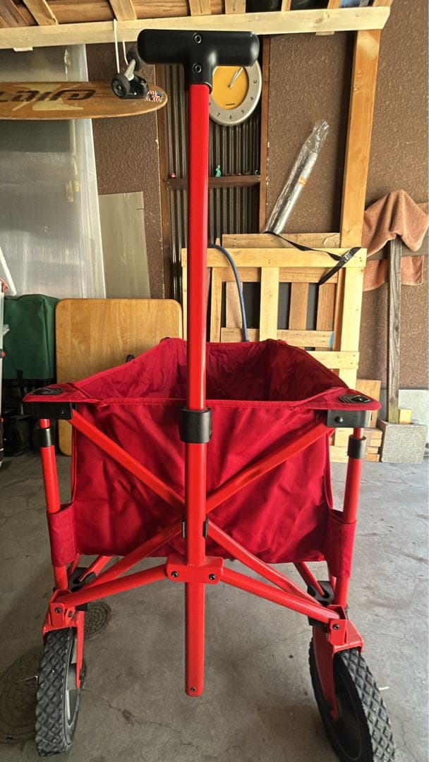 Coleman 折りたたみキャリーカート 赤