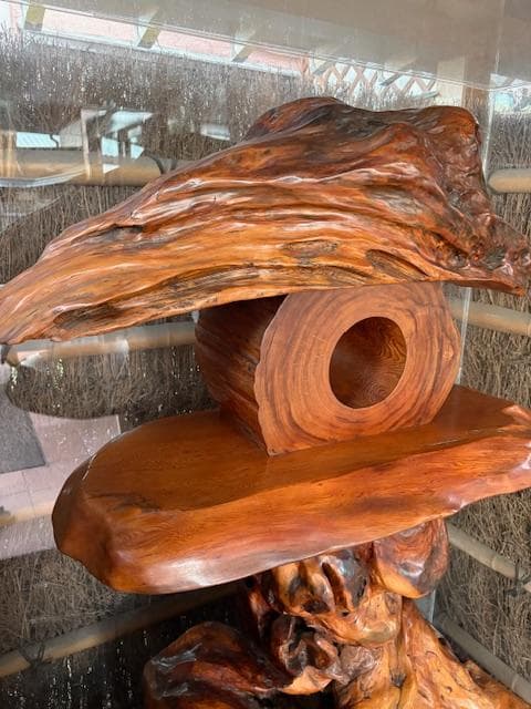 本屋久杉　屋久杉　オブジェ　灯籠　工芸品　天然木　希少　※商品説明必読