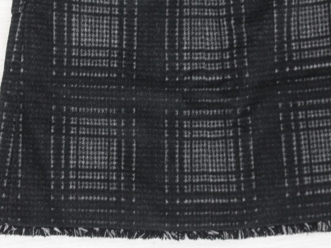 ▲美品 CHANEL/シャネル ツイード タイトスカート チェック Wファスナー