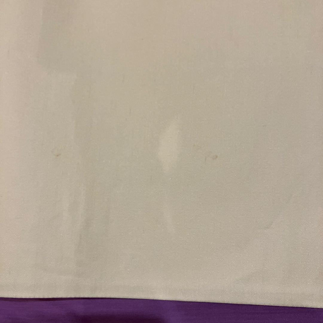 極美品　正絹振袖　袋帯付　抹茶　モスグリーン紫色花柄　金糸刺繍　写真撮影のみ