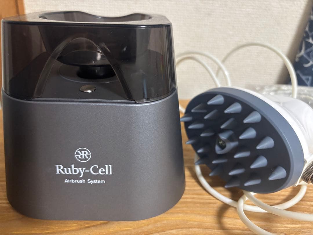 ルビーセル　スカルプエアブラシ　ブラック