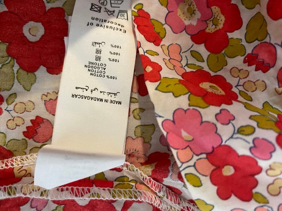 最終値下げ　ボンポワン　ベッツィ　リバティー　スモッキング　ワンピース 12歳