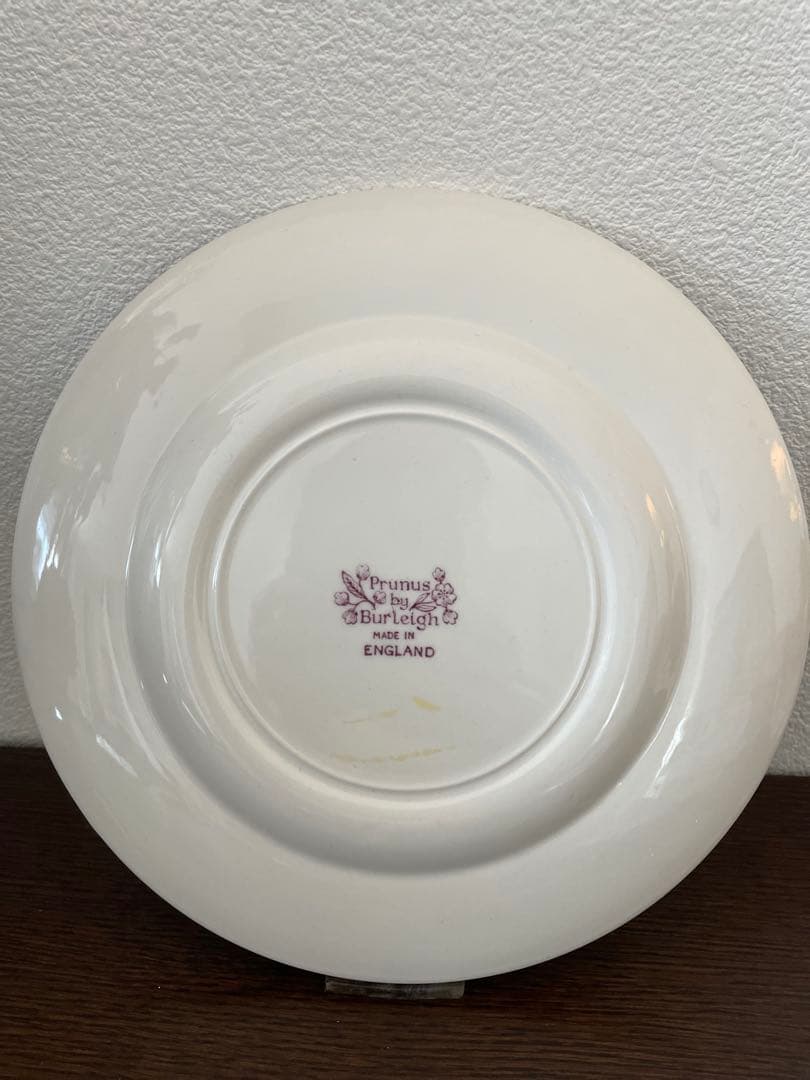 バーレイ プラム プルナス 22.5cm皿　1枚　レア　Burleigh