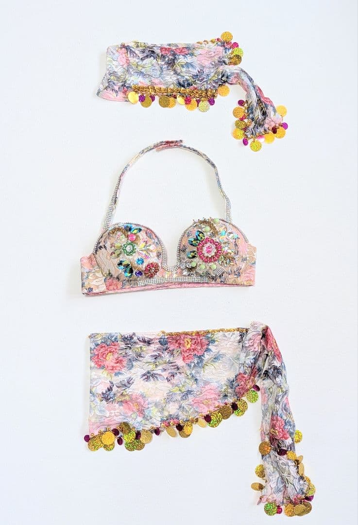 ベリーダンス サイーディドレス レース 花柄