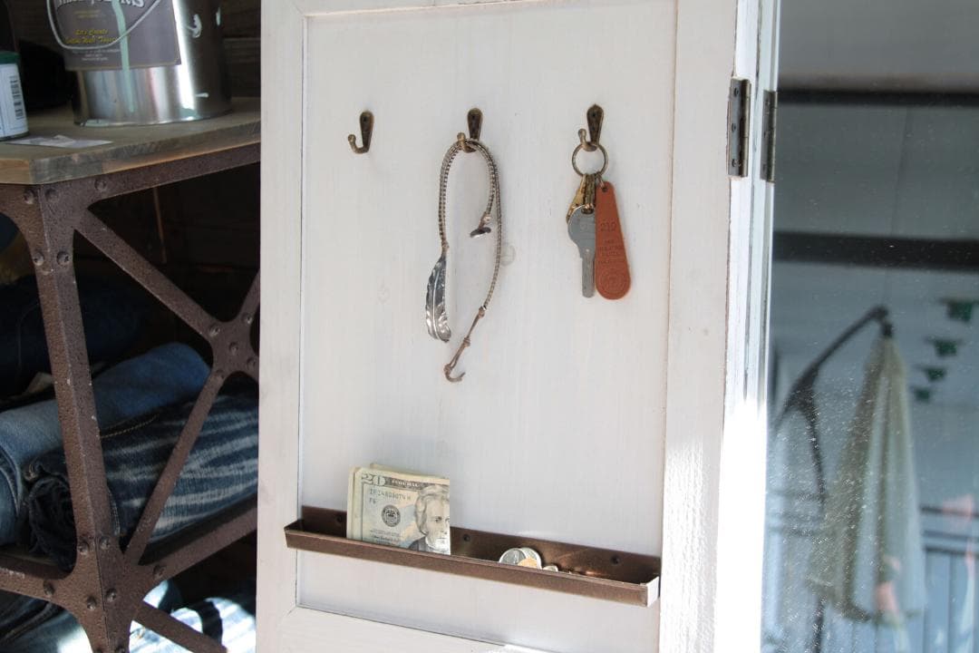 ドア型ミラー☆ブラウン　ミラー　ドアミラー　スタンドミラー　壁掛け　姿見　鏡