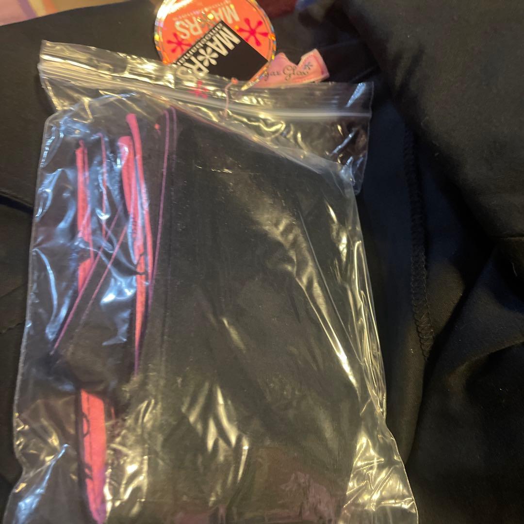 ハートモチーフ ダブルブレストコート ブラック