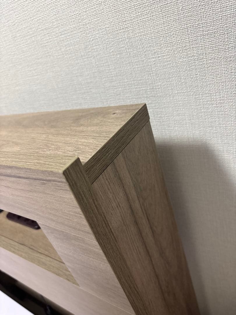 【引取、配送地域限定】RASIK ダブルベッドフレーム グレージュ