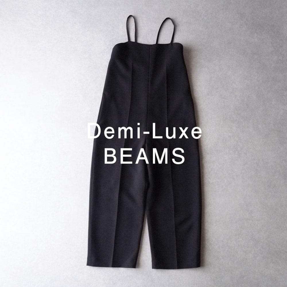 美品 デミルクス ビームス 2,6万円 上品オールインワン ブラック E373