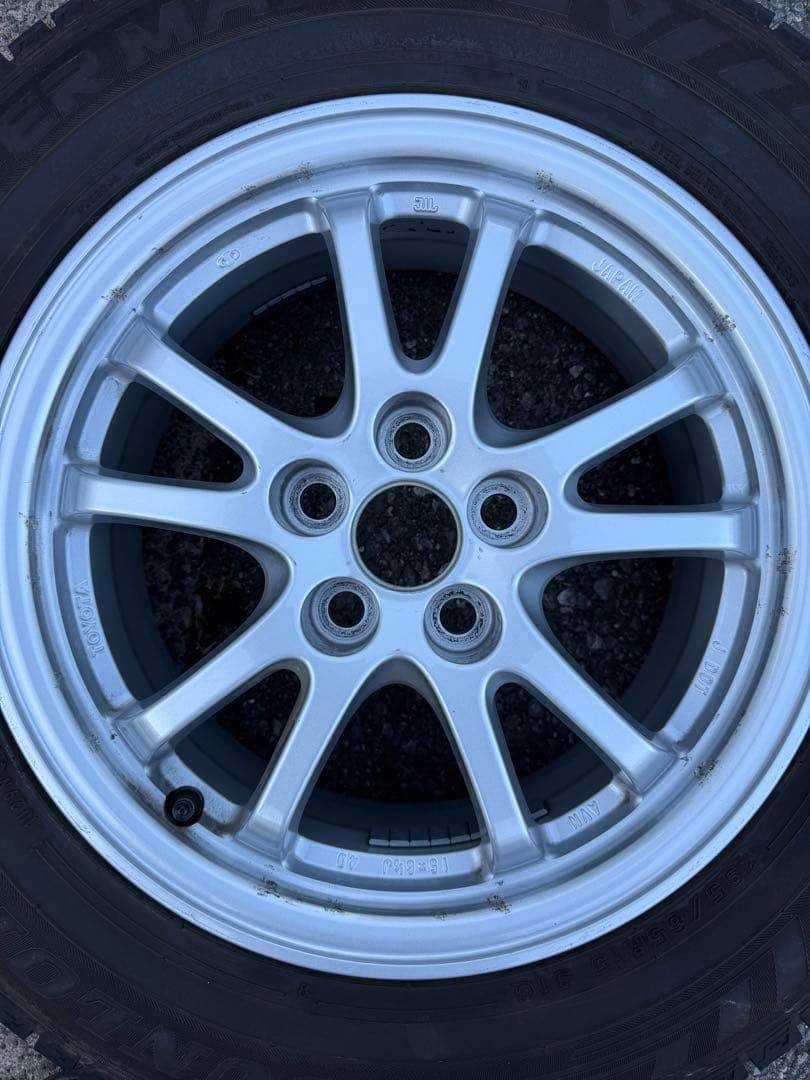 最終値引き送料込！50系プリウスPHV純正ホイール+スタッドレス4本セット