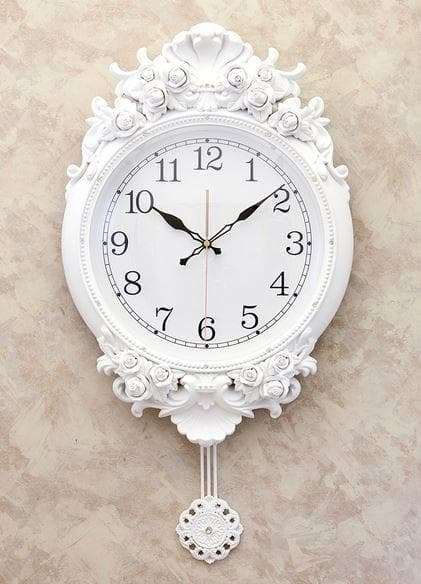 壁掛け時計 ウォールクロック ヴェネツィア ホワイト LS-B8200s-WH