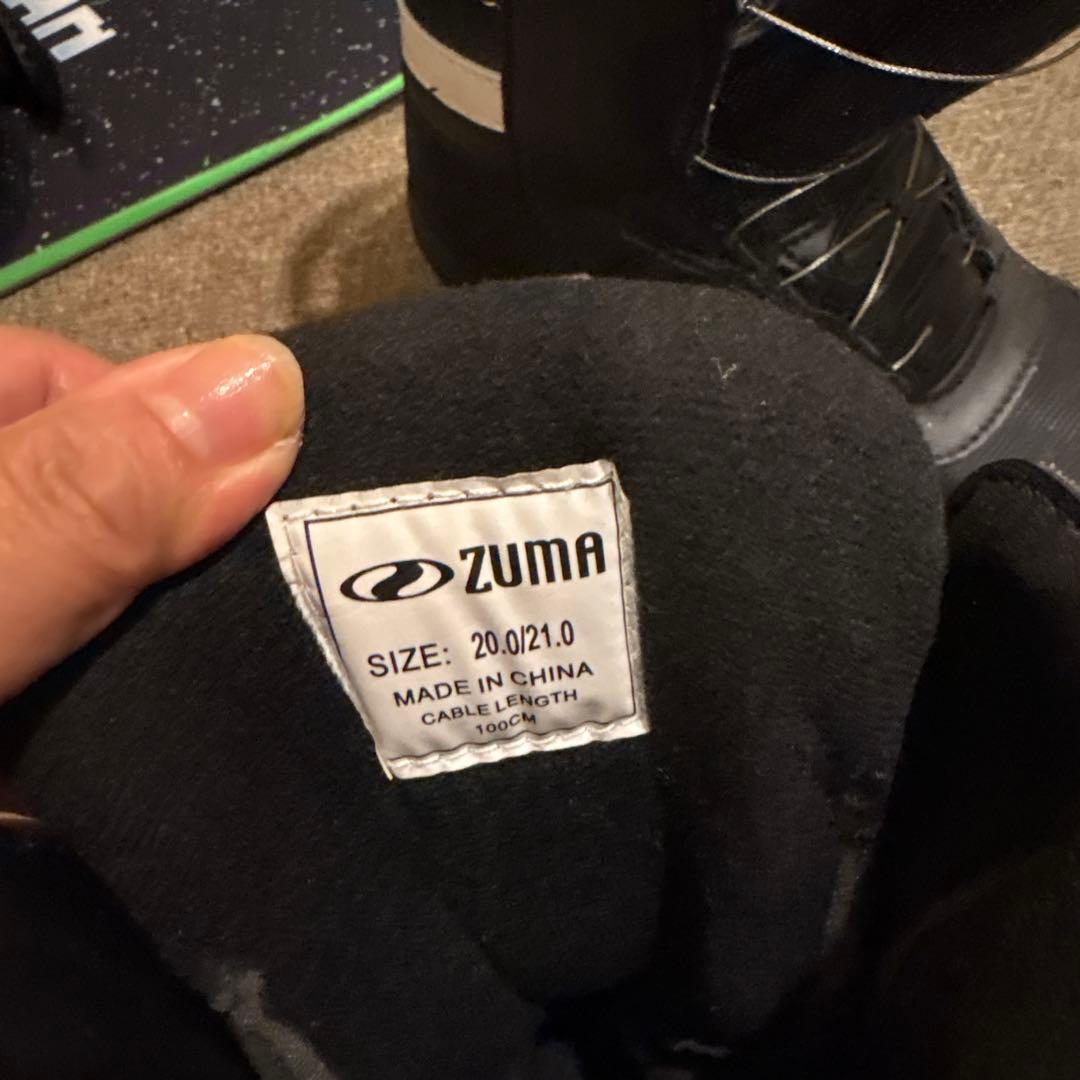 子供用スノーボードブーツセットブーツ&ビンディング付き100cm