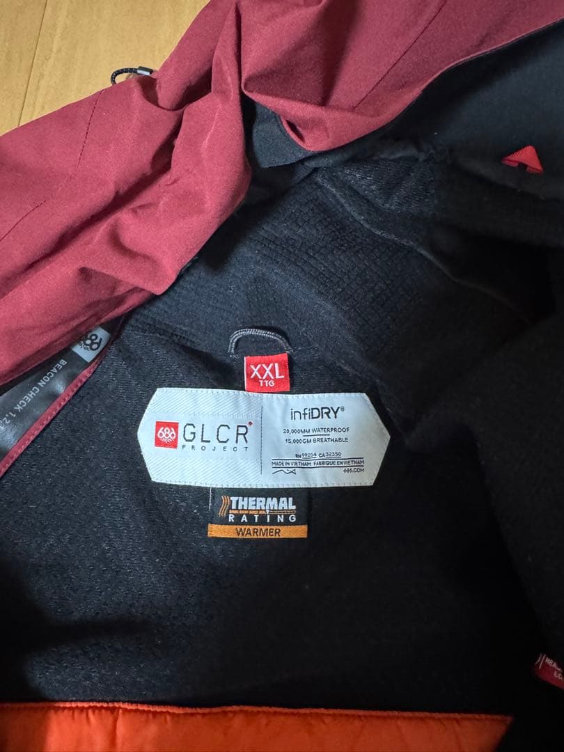 686 シックスエイトシックス スノーボードウェアセット　XXL