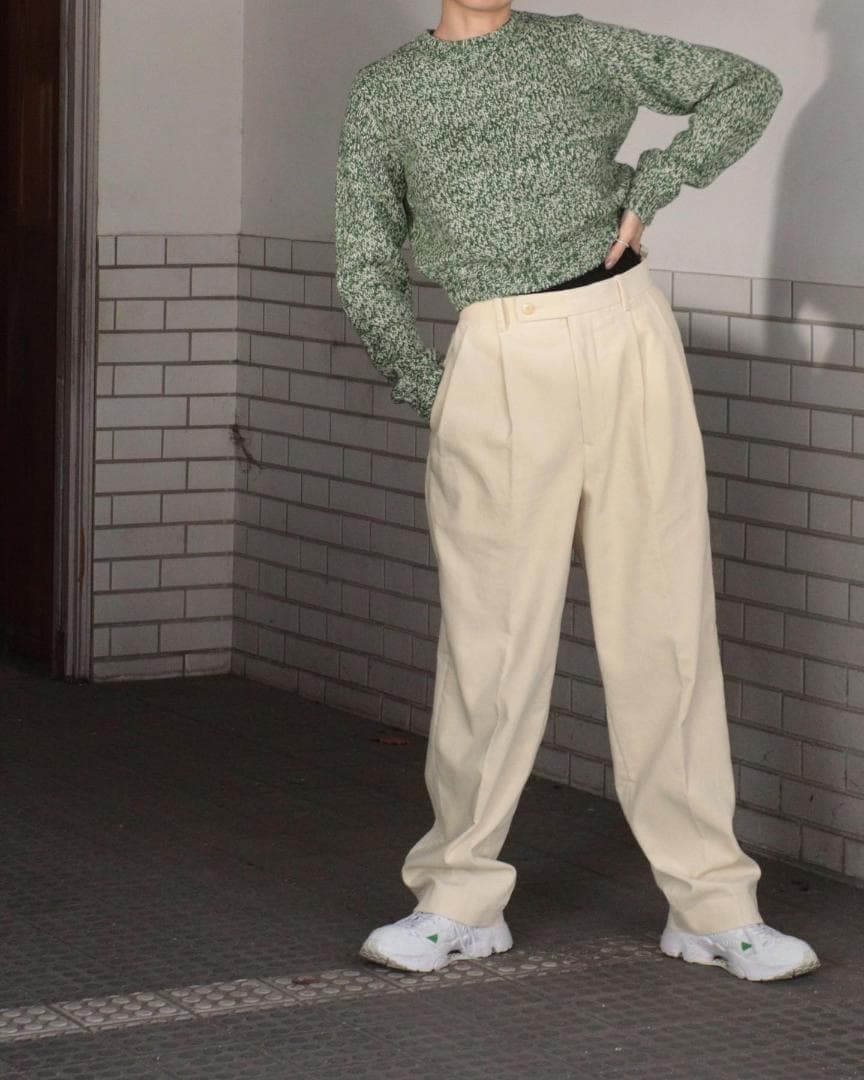 トップス 23AW AURALEE SILK WOOL CAMEL MIX KNIT 1