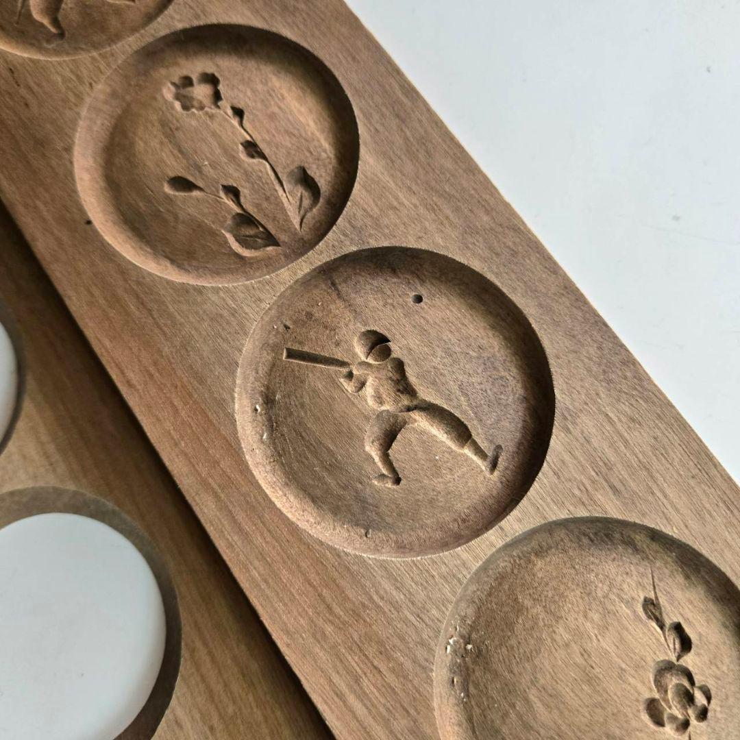 M-1309 戦前の菓子型　珍品　古い菓子型　木型