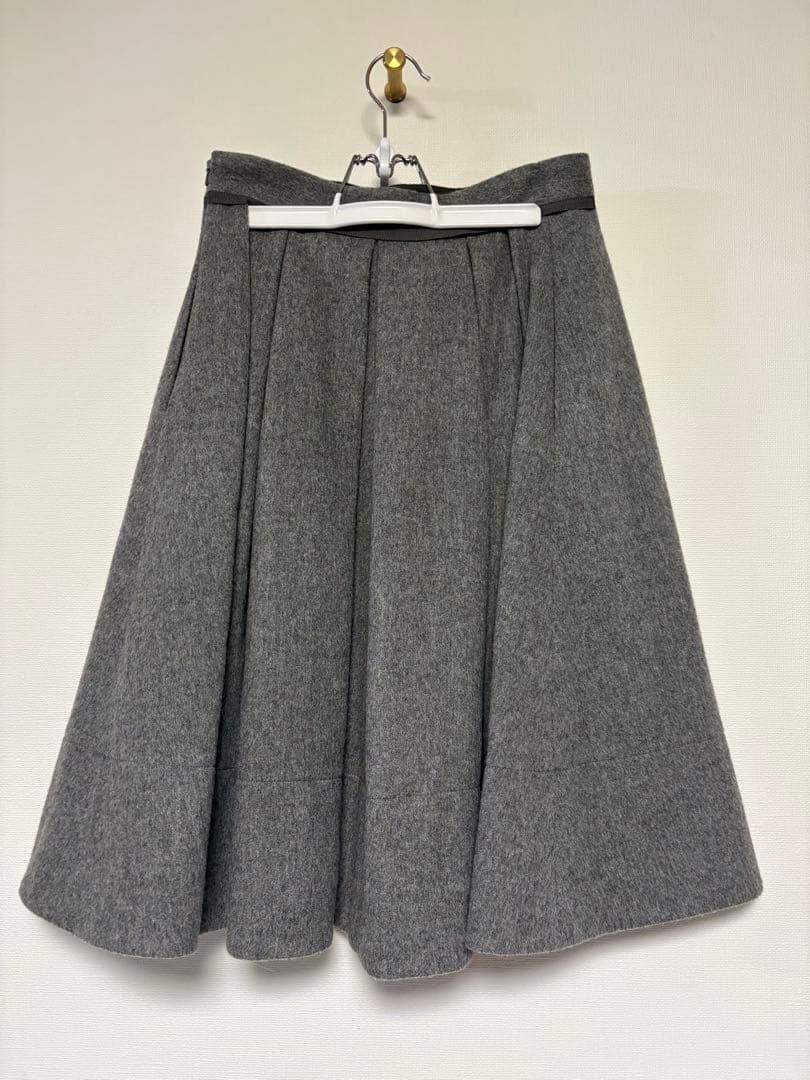 foxey フォクシー　ウール　スカート　グレー　38