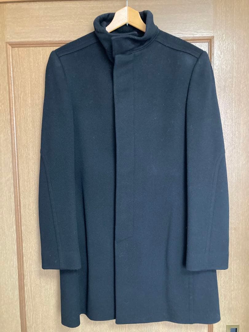 グッチ　ウール　スタンドカラーシングルコート