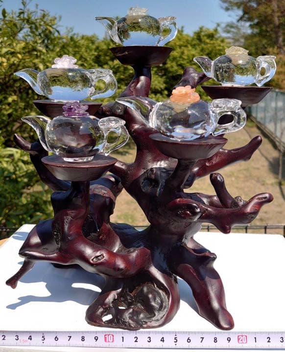 天然石 水晶  急須  置物  高品質インテリア 一点物