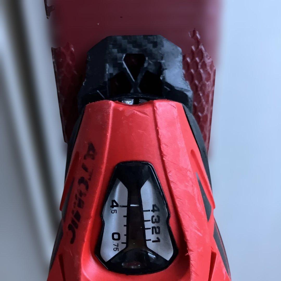 ATOMIC スキー赤140cm ブーツ黒25cm 4点セット