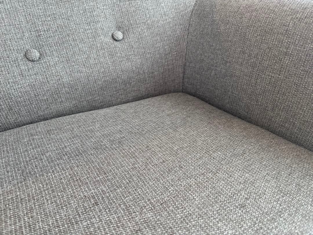 【値下げ】モダンデコ　3人掛けソファ　ヘザーグレー