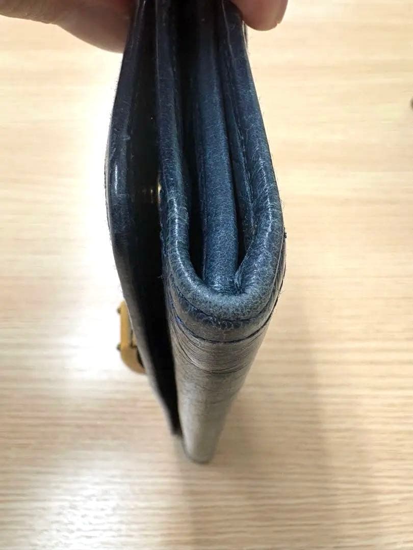 PRADA プラダ 長財布 レザー ブルー 箱付き 正規品　ヴィンテージ