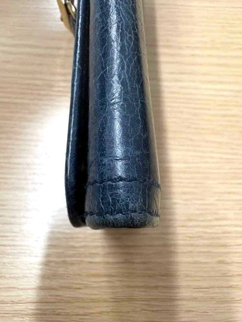 PRADA プラダ 長財布 レザー ブルー 箱付き 正規品　ヴィンテージ