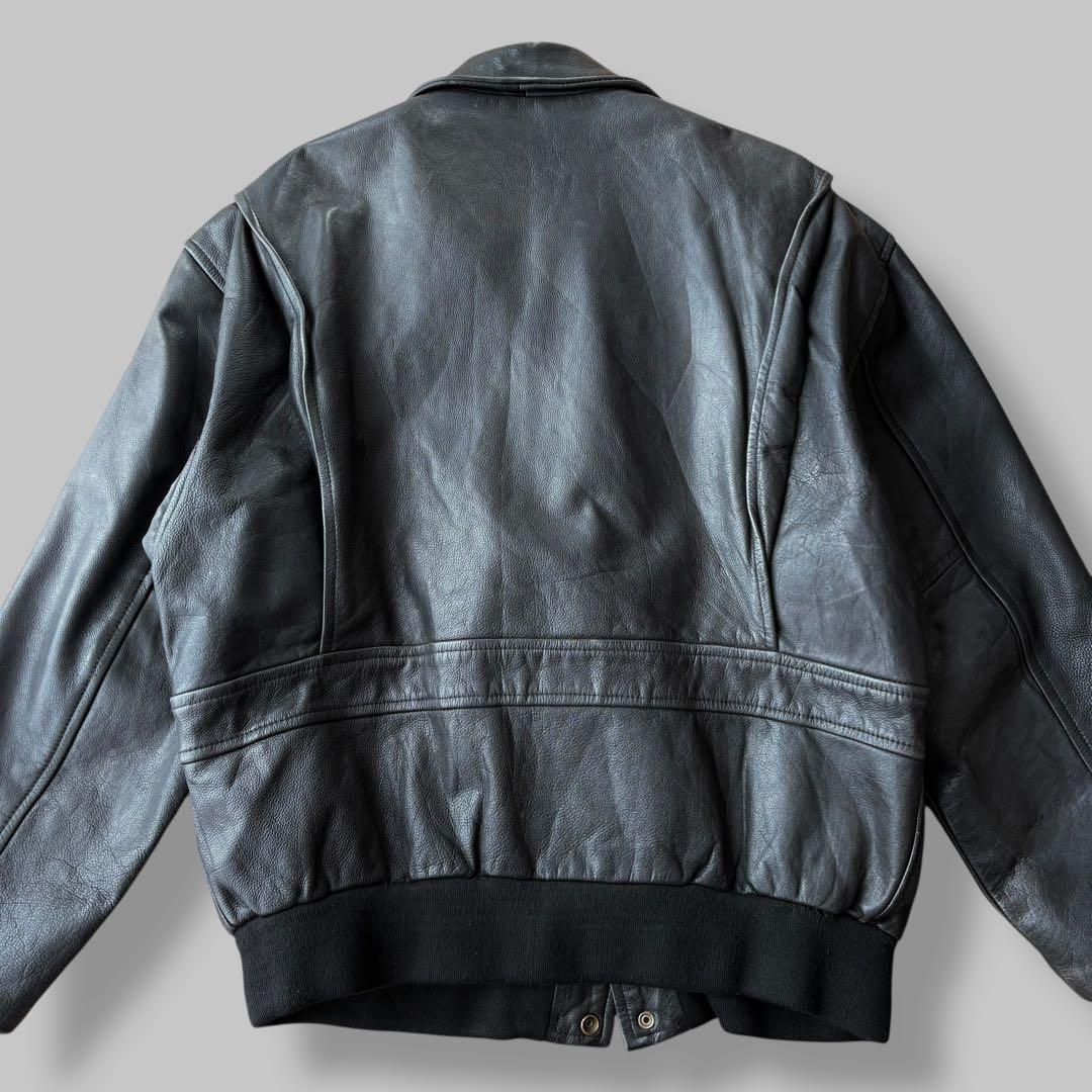 【masa様】REDSKINS レザーフライトジャケット A-2 本革 黒 L