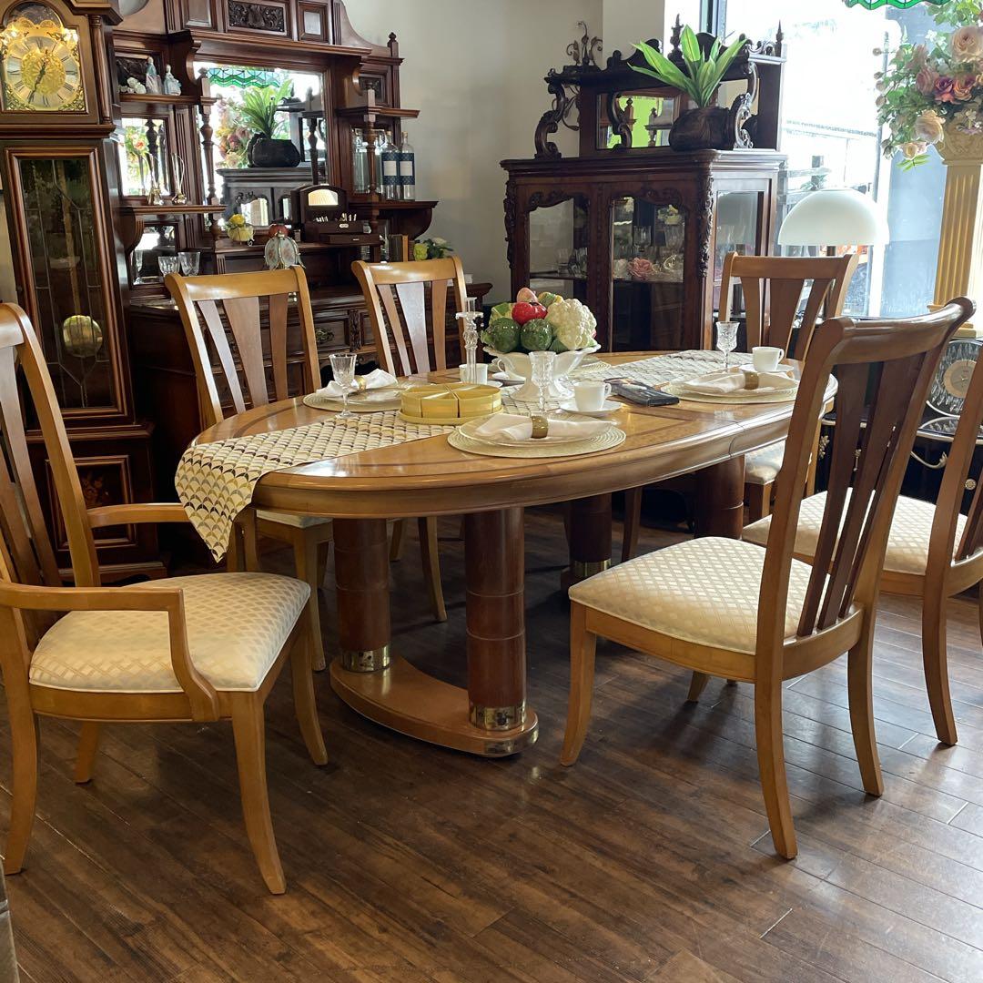 r208r124アメリカ ヴィンテージ Stanley ダイニングテーブルセット