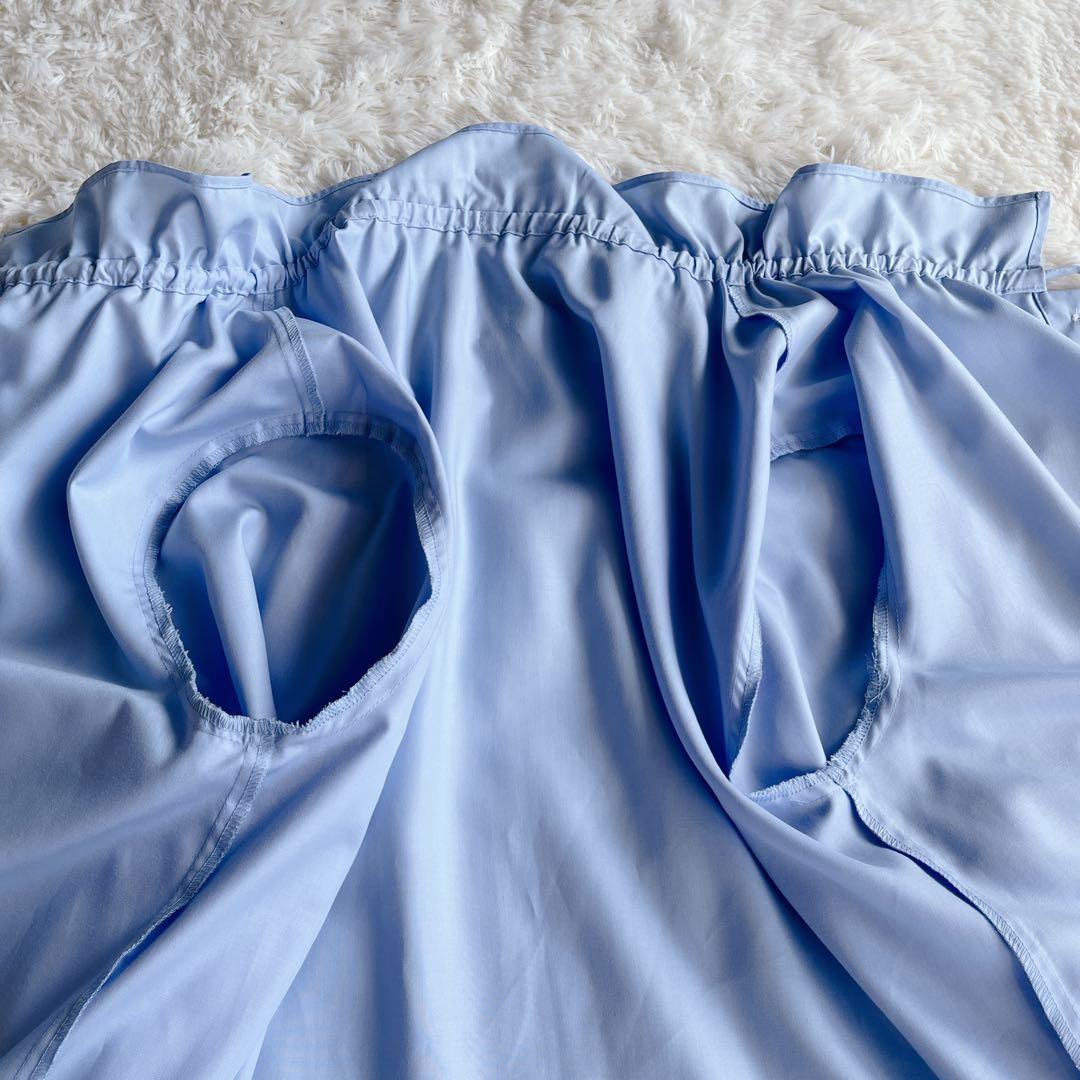 美品　UNITED ARROWSフリルカラーフレアスリーブ　ブラウス