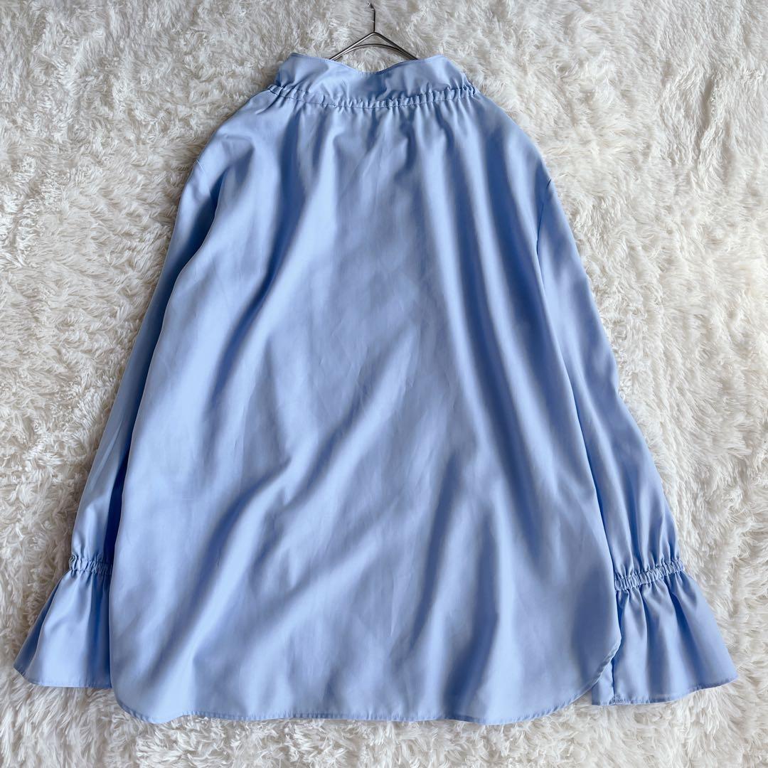 美品　UNITED ARROWSフリルカラーフレアスリーブ　ブラウス