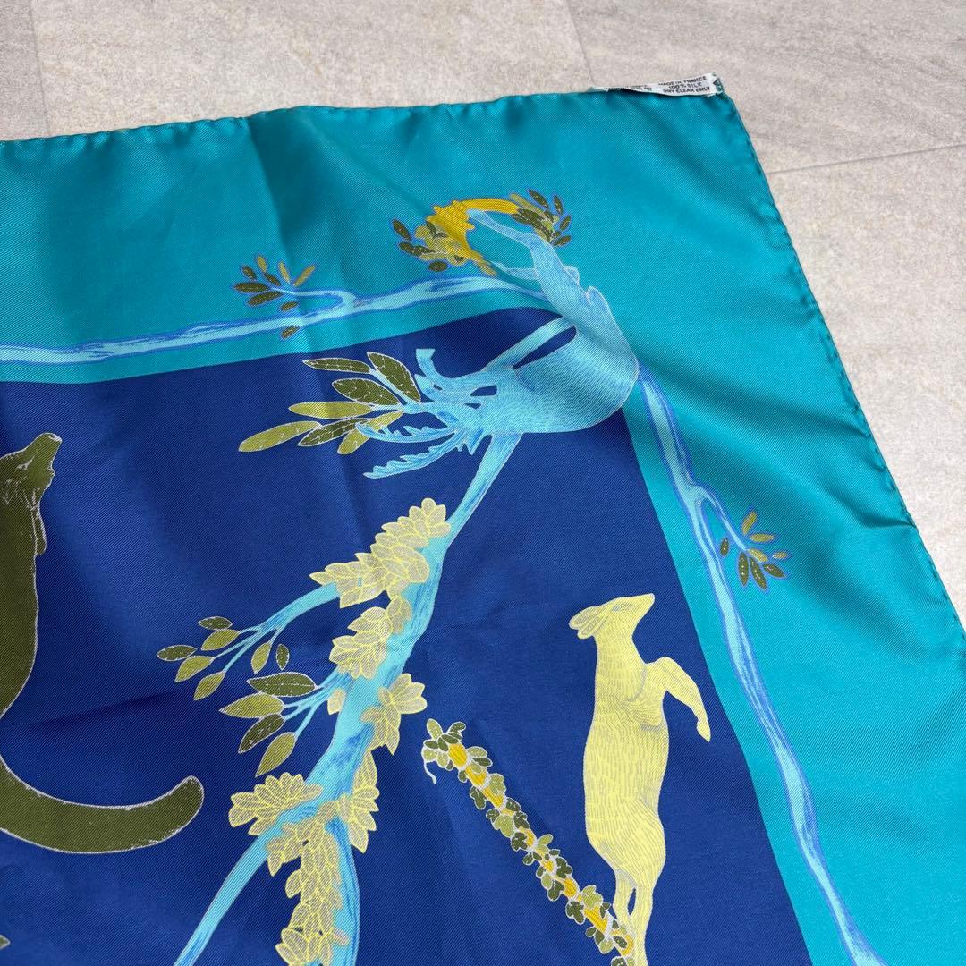 箱付き HERMES エルメス スカーフ カレ90 ANIMAL ALPHAET