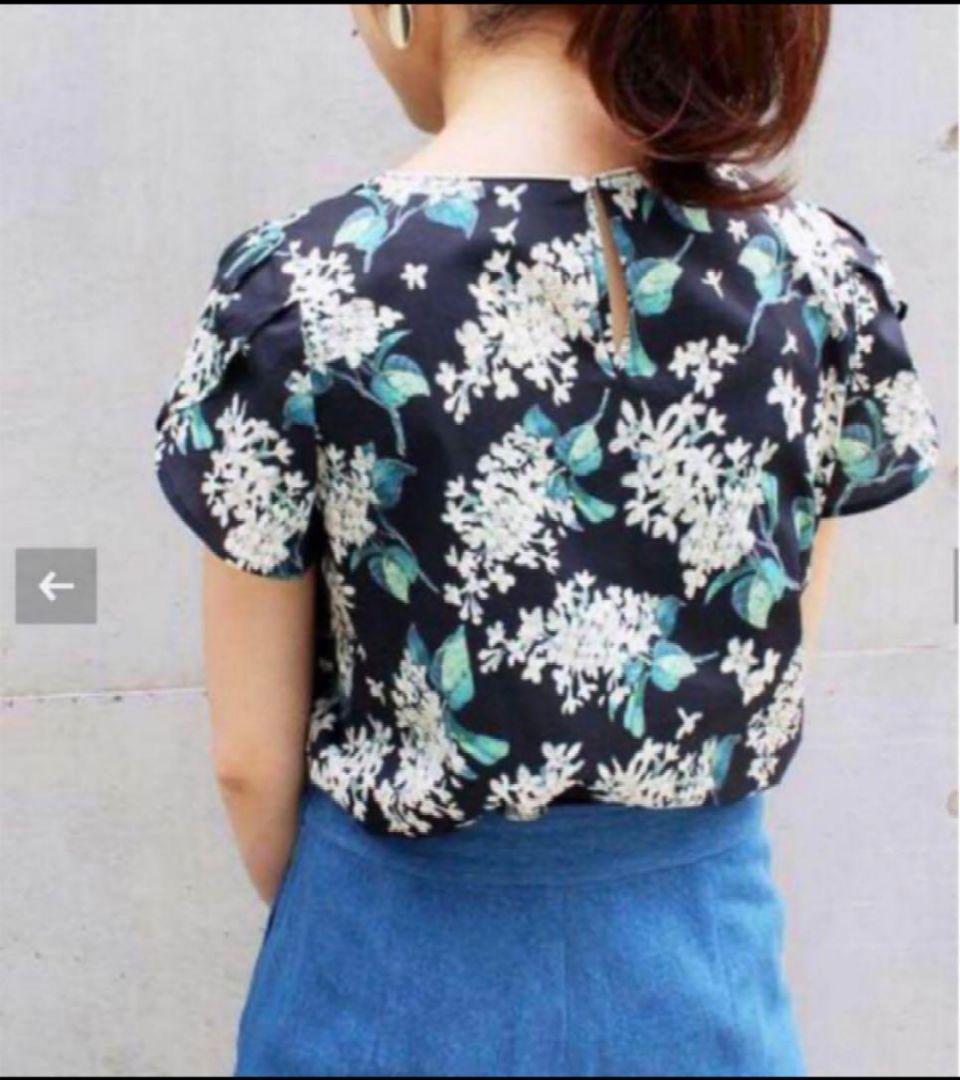 新品✨IENAリバティ チューリップスリーブブラウス アーカイブライラックF