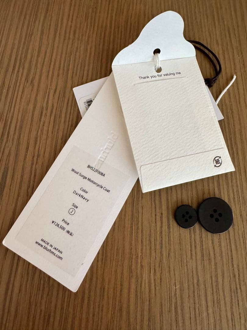 ★美品★ blurhms Wool Surge Motorcycle Coat